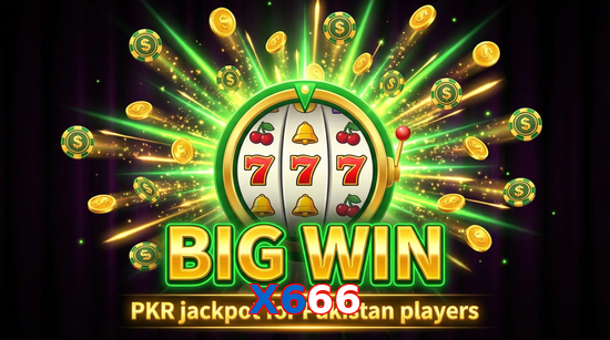 Big win animation on X666 slot game